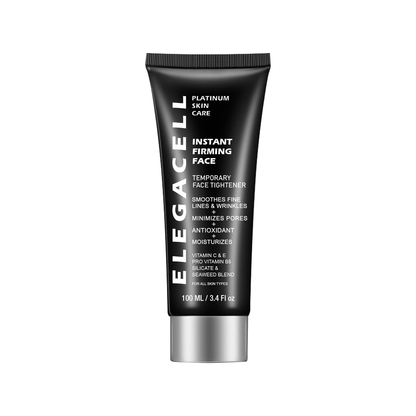 Elegacell Face Tightener Instant Face Lift Cream Temporary Frim Skin Tightening and Lifting Cream-Smooth the Look of Fine Lines - Daily Moisturizer for Women and Men - 100ml, 3.4 fl.oz